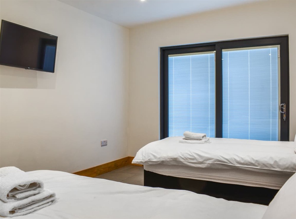 Twin bedroom (photo 2) at Cedar Lodge in Walton Presteigne, Powys