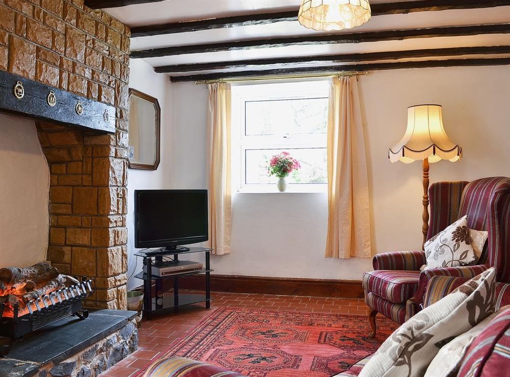 Living room at Cedar Rest in Llanaber, near Barmouth, Gwynedd