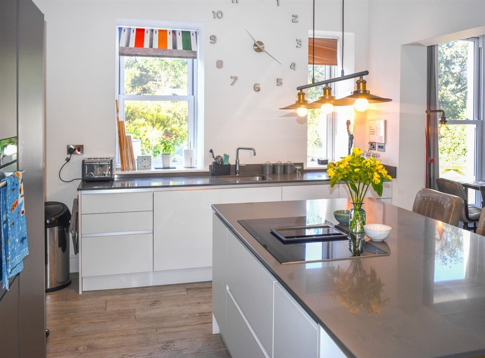 Kitchen at Cedars in Morthoe, Devon
