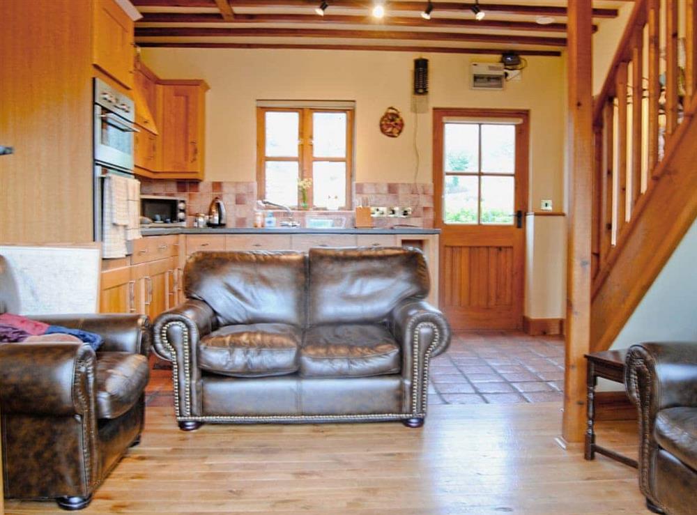 Open plan living/dining room/kitchen (photo 2) at Cefn Colwyn Barn in Trefeglwys, near Caersws, Powys