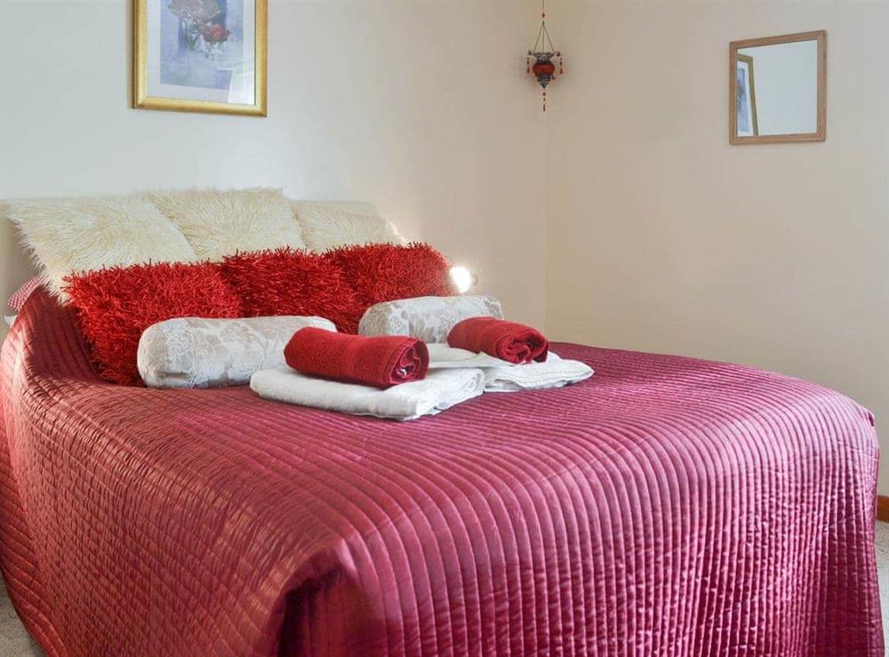 Comfortable double bedroom at Cefn Helyg Bach in Cemaes Bay, Gwynedd