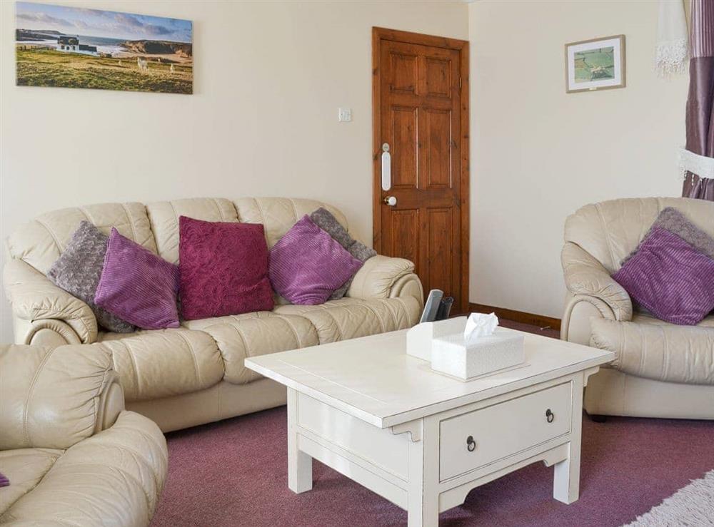 Spacious living room at Cefn Helyg Bach in Cemaes Bay, Gwynedd