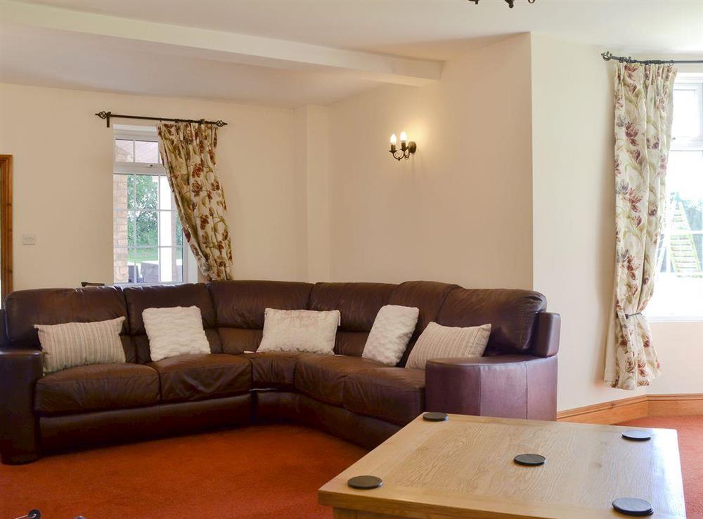 Spacious living room at Cefnaire in Newtown, Powys