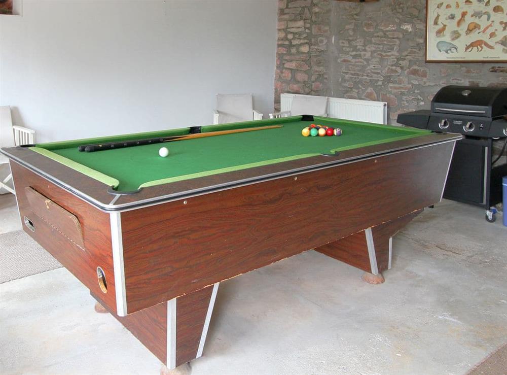 Games room at Woodland View, 