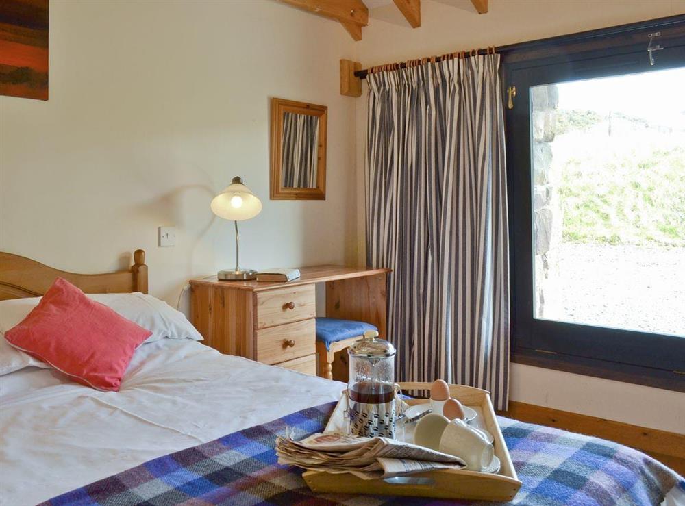 Comfortable double bedroom at Cennen Cottages at Blaenllynnant, Y Bwthyn in Gwynfe, Llangadog, Carmarthenshire., Dyfed