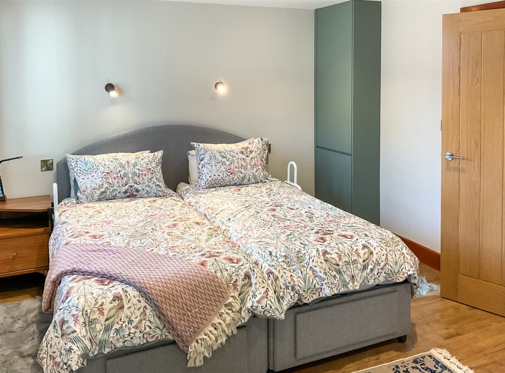 Double bedroom at Centilen Pedr in Nansidyll, Dyfed