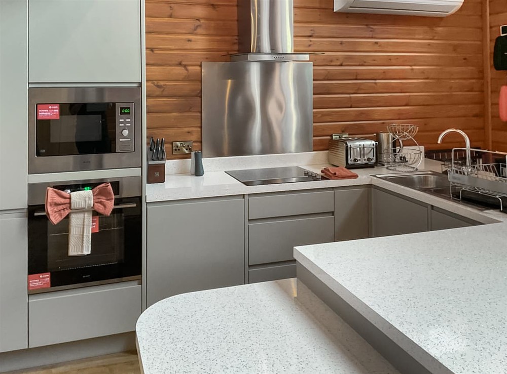 Kitchen at Centilen Pedr in Nansidyll, Dyfed