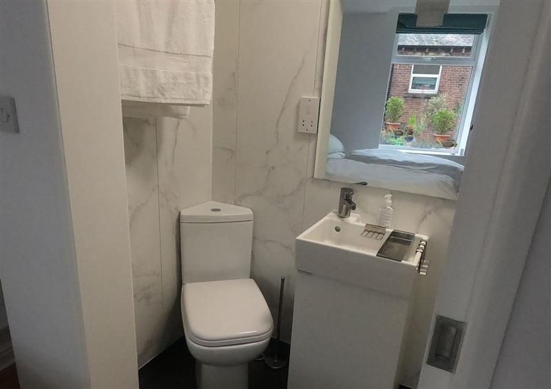 This is the bathroom at Central Hebden Retreat, Hebden Bridge
