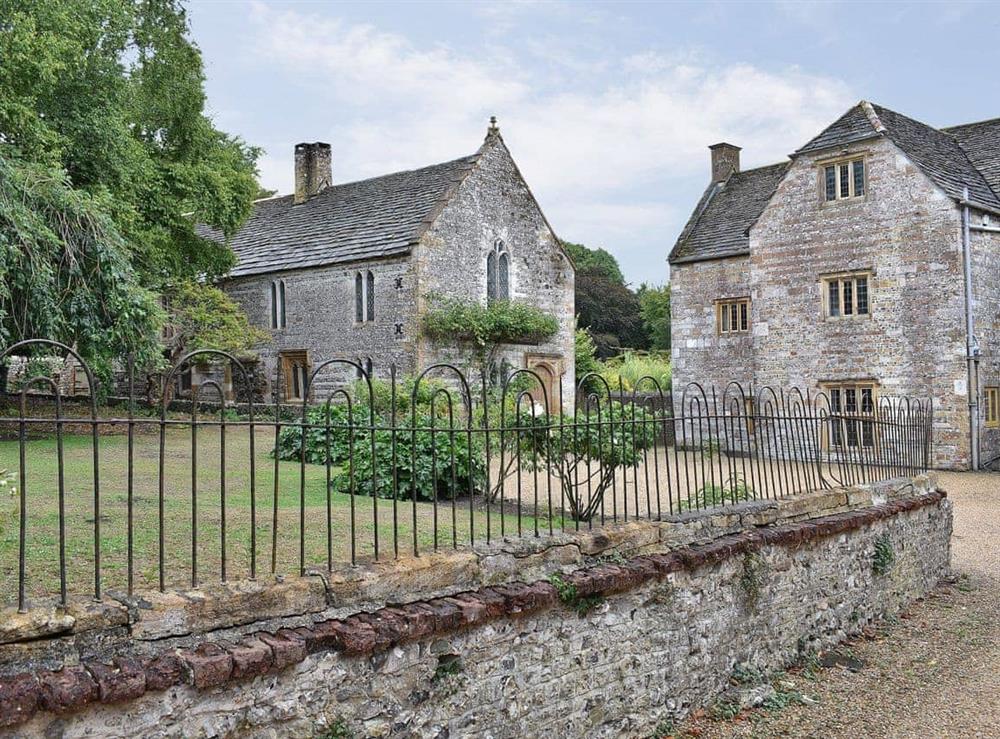 Lovely historic Abbey buildings in the grounds at Cerne Abbey Cottage in Cerne Abbas, Dorset., Great Britain