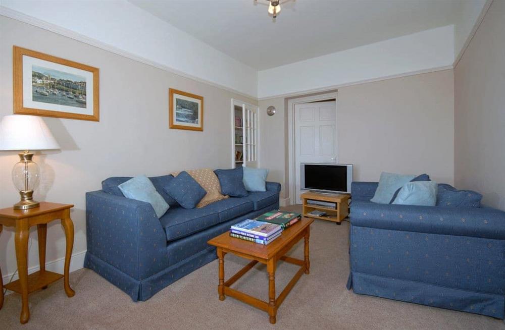 This is the living room at Cerniw in Aberaeron, Dyfed