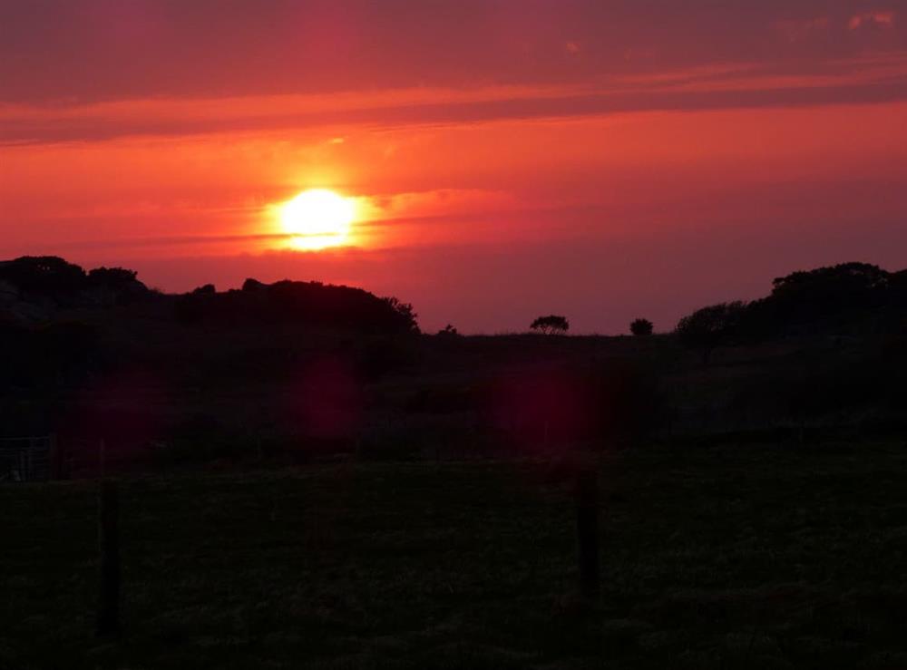 Stunning sunset at Curlew Cottage, 