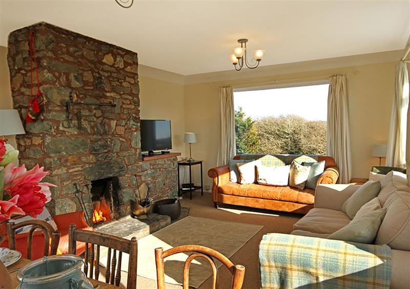 The living area at Cerrig, Rhoscolyn