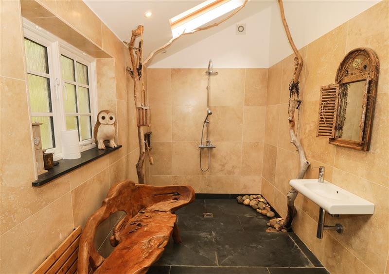 This is the bathroom at Cerrig Y Rhwydwr, Prenteg near Garreg
