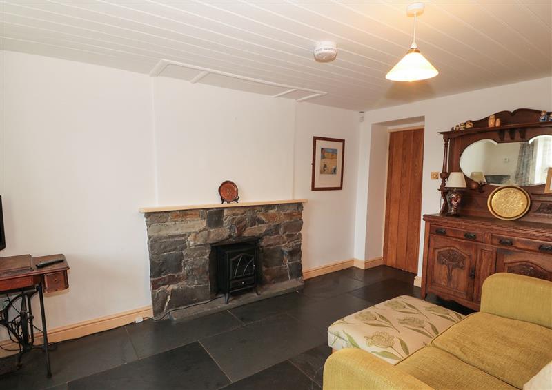This is the living room at Cerrig Y Rhwydwr, Prenteg near Garreg