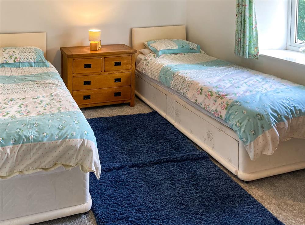 Twin bedroom at Chain Bridge Cottage in Ruswarp near Whitby, North Yorkshire