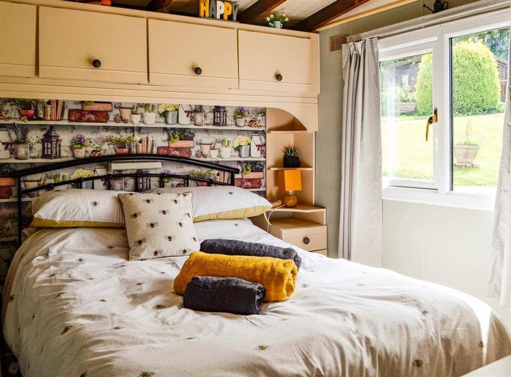 Double bedroom at Chalet 18 in Bulith Wells, Powys