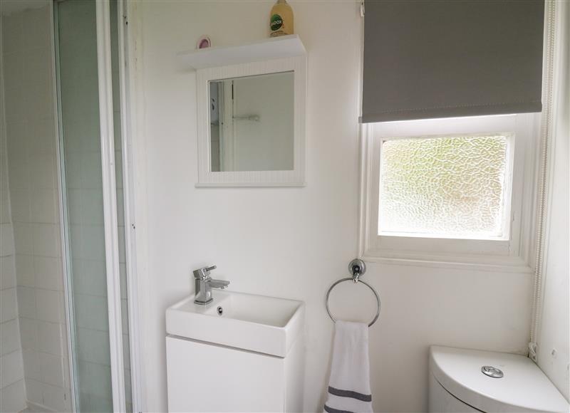 Bathroom at Chalet 32, Clarach Bay near Aberystwyth