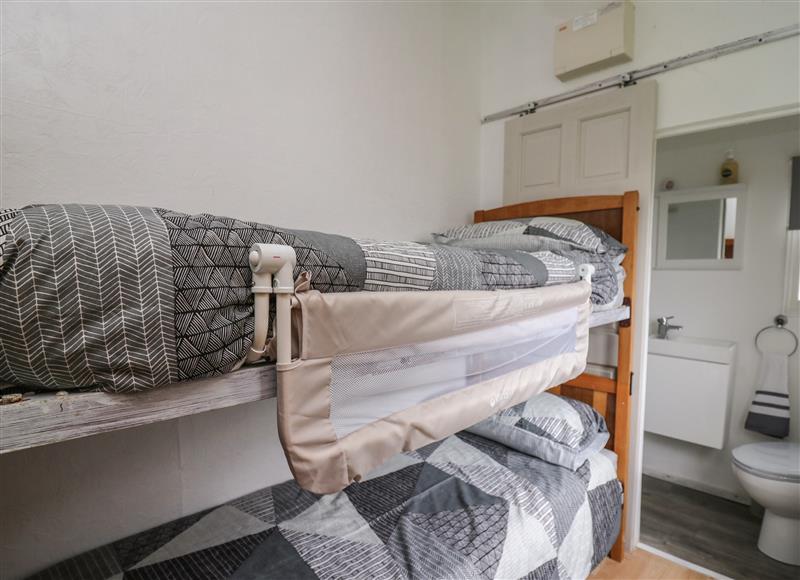 One of the bedrooms at Chalet 32, Clarach Bay near Aberystwyth