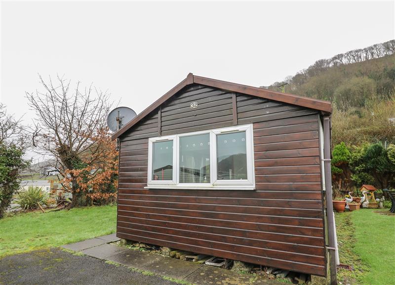 This is the setting of Chalet 32 at Chalet 32, Clarach Bay near Aberystwyth