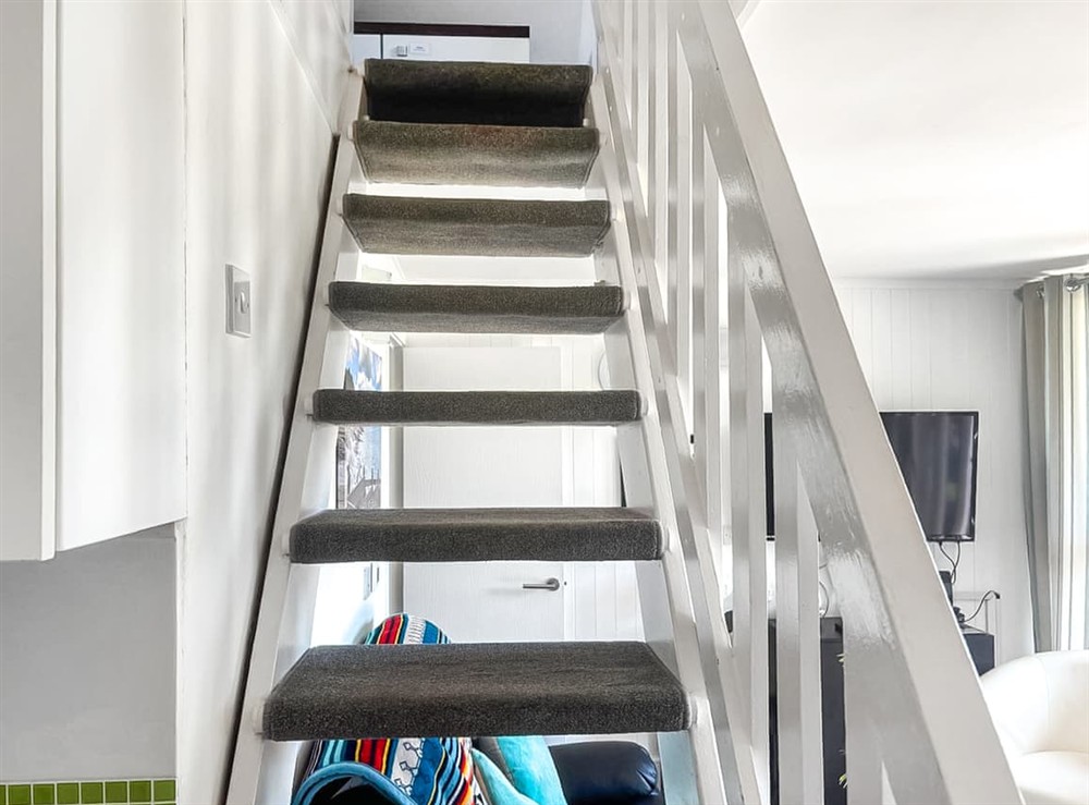 Stairs at Chalet 47 By The sea in Kingsdown, Deal, Kent