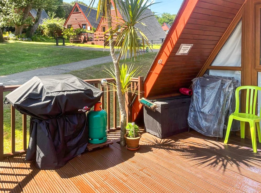 Terrace at Chalet 47 By The sea in Kingsdown, Deal, Kent