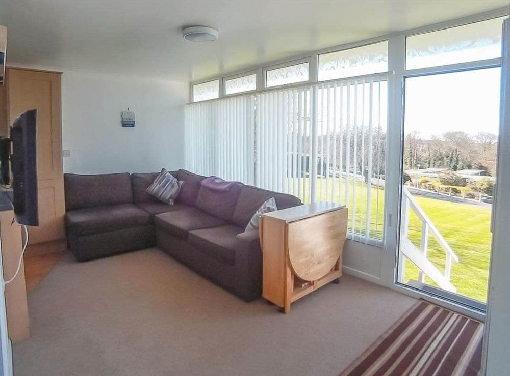 Living area at Chalet 54 in Cromer, Norfolk