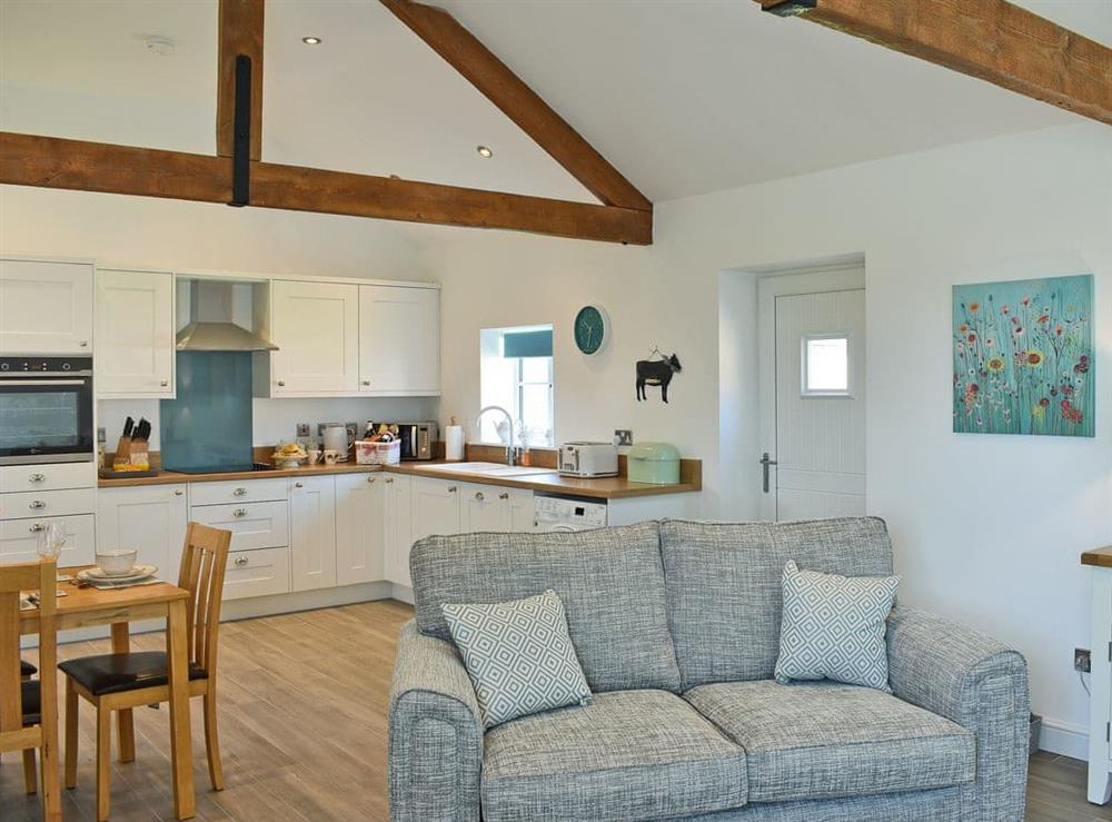 Open plan living space at The Dairy, 
