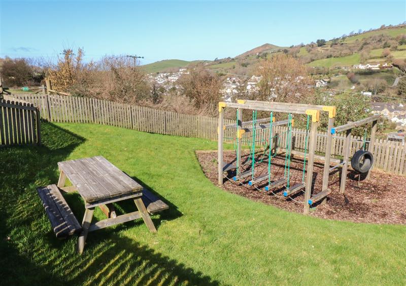 The garden in Chalet Lodge (Bunks) L1 at Chalet Lodge (Bunks) L1, Combe Martin