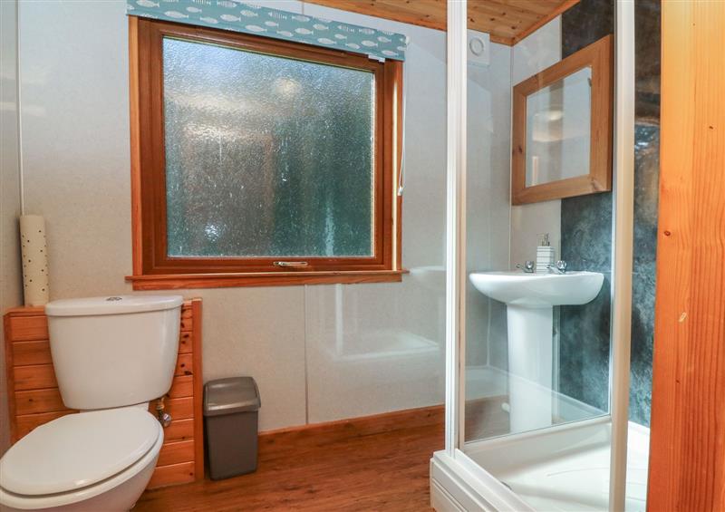 This is the bathroom at Chalet Lodge (Bunks) L1, Combe Martin