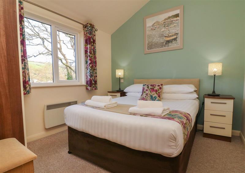 One of the 2 bedrooms at Chalet Log Cabin L2, Combe Martin