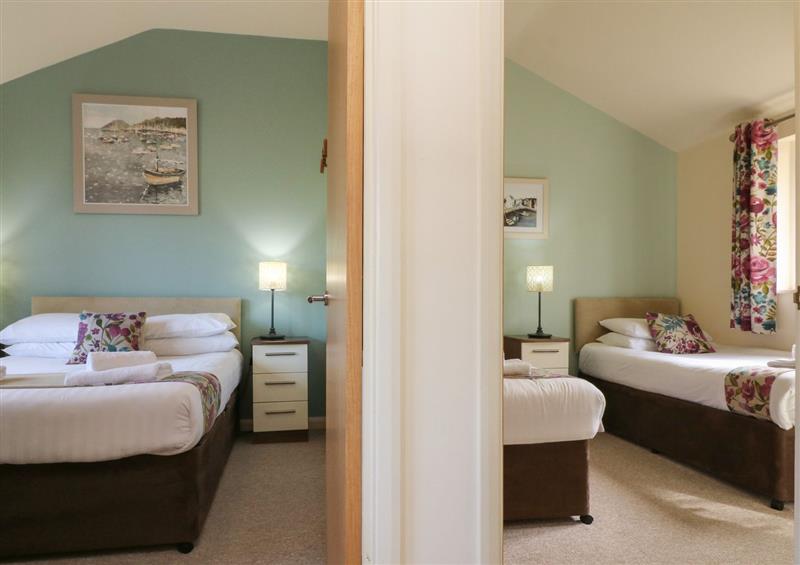 One of the 2 bedrooms at Chalet Log Cabin L3, Combe Martin