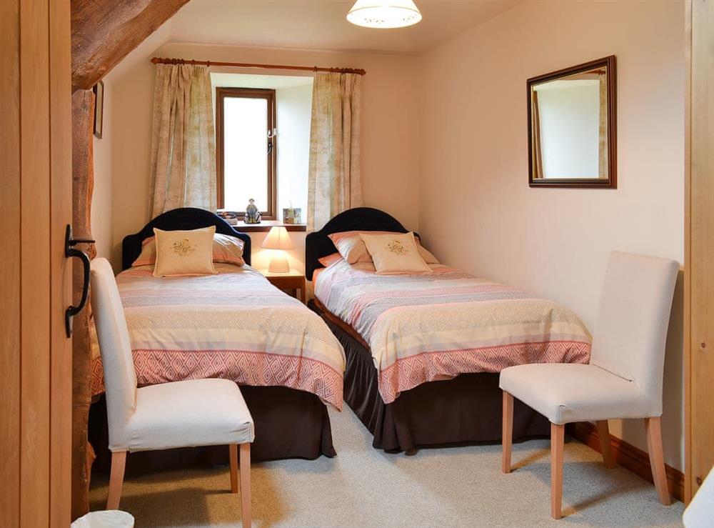 Charming twin bedded room at Chalgrove in Soar, near Brecon, Powys, Wales