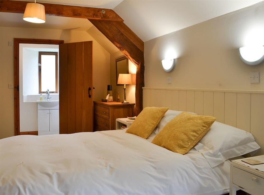 Double bedroom with en-suite at Chalgrove in Soar, near Brecon, Powys, Wales