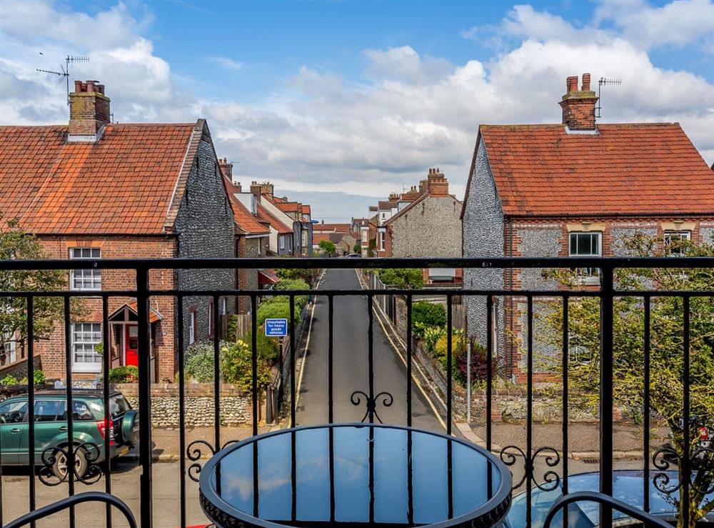 Balcony at Chalk Reef House in Sheringham, England