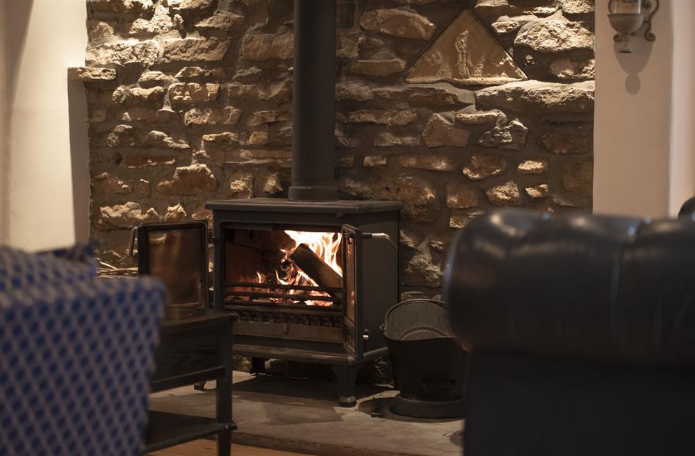 Chance Cottage, North Yorkshire: Cosy up next to the wood-burning stove after a day spent exploring the local area