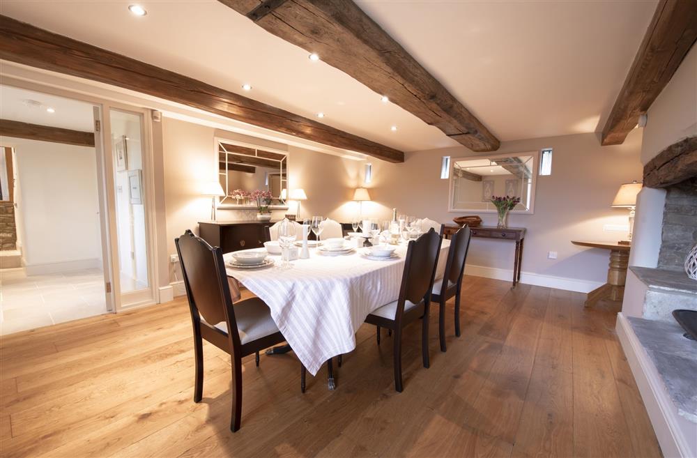 Chance Cottage, North Yorkshire: Dine in style around the dining table with seating for six guests at Chance Cottage, Nr Leyburn