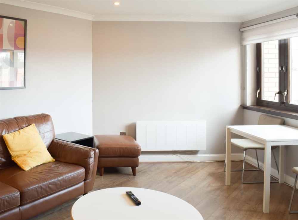 Living room/dining room at Chancellor House in Glasgow, Lanarkshire