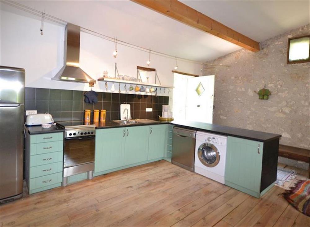 Kitchen at Chant d’Etoile in Marsanne, Drôme, France
