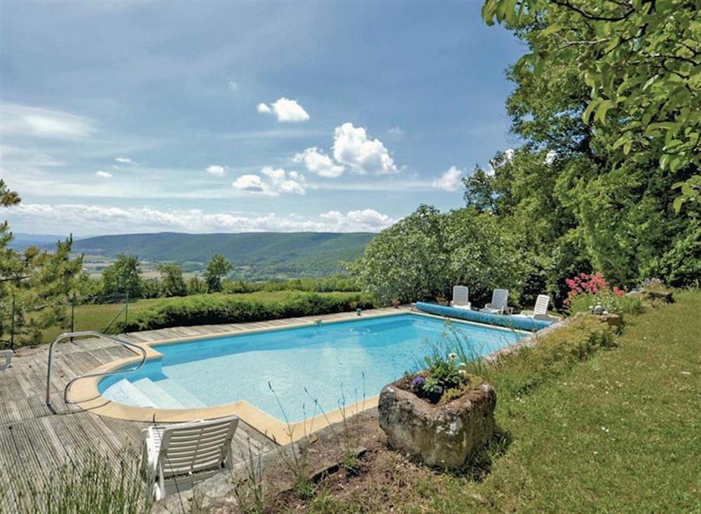 Swimming pool at Chant d’Etoile in Marsanne, Drôme, France