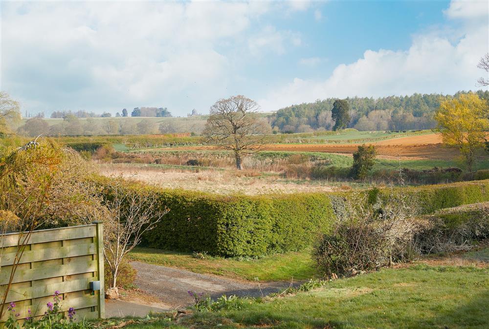 Countryside views from the property at Chanting Hill Farmhouse, Castle Howard Estate, Welburn