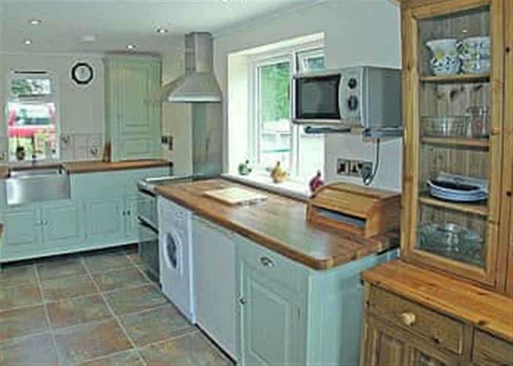 Kitchen at Chapel Cottage in Kentisbury Ford, Devon., Great Britain