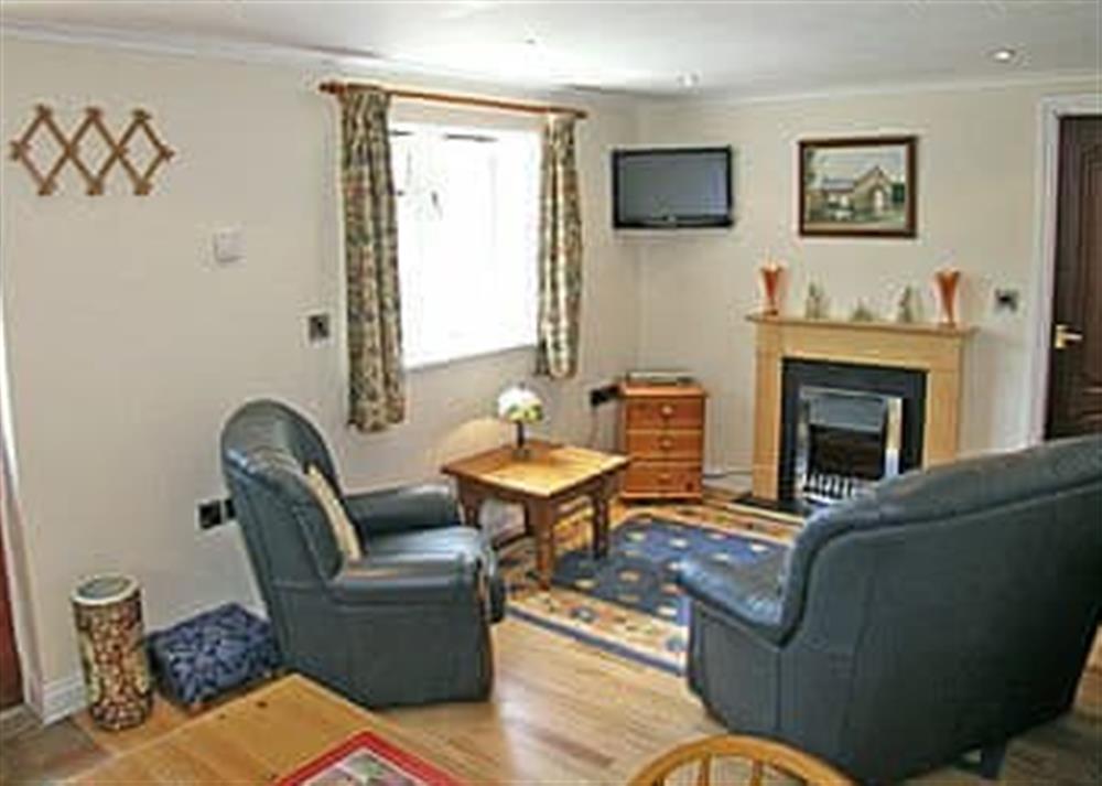 Living room at Chapel Cottage in Kentisbury Ford, Devon., Great Britain