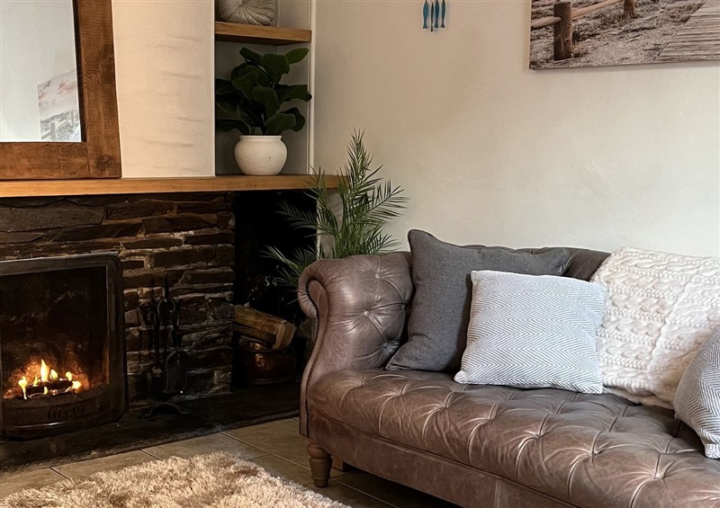 This is the living room at Chapel Cottage, Mevagissey