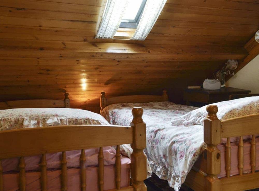 Landing area with twin beds at Chapel Cottage in Pontsticill, Brecon Beacons, Mid Glamorgan
