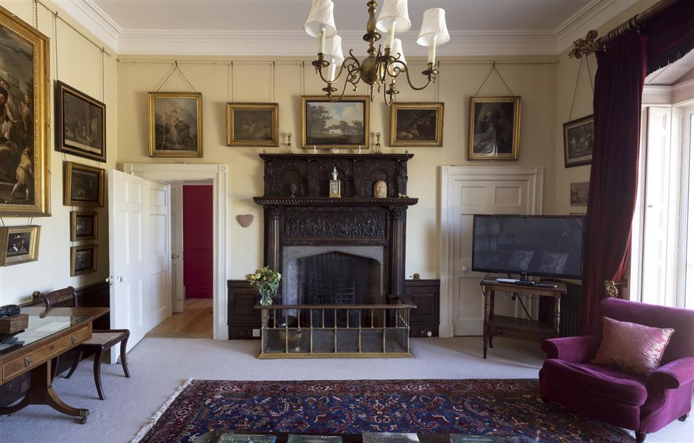 Sitting room with open fire