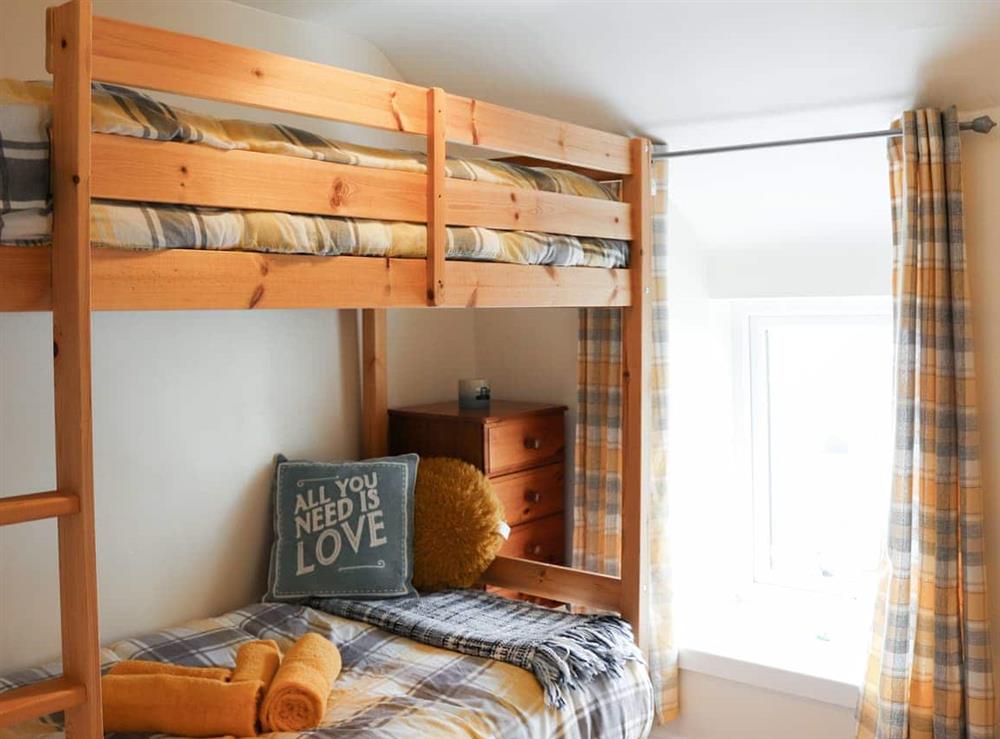 Bunk bedroom at Chapel Street Cottage in Amlwch, Gwynedd