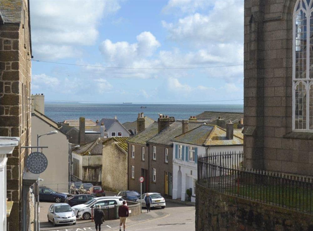 Charming view from the bunk bedroom at Chapel Street in Penzance, Cornwall