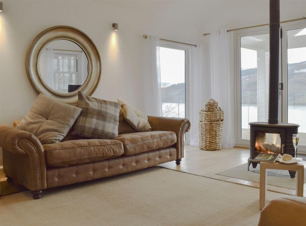 Spacious, comfortable living room at Chapelburn in Fearnan, near Aberfeldy, Perthshire