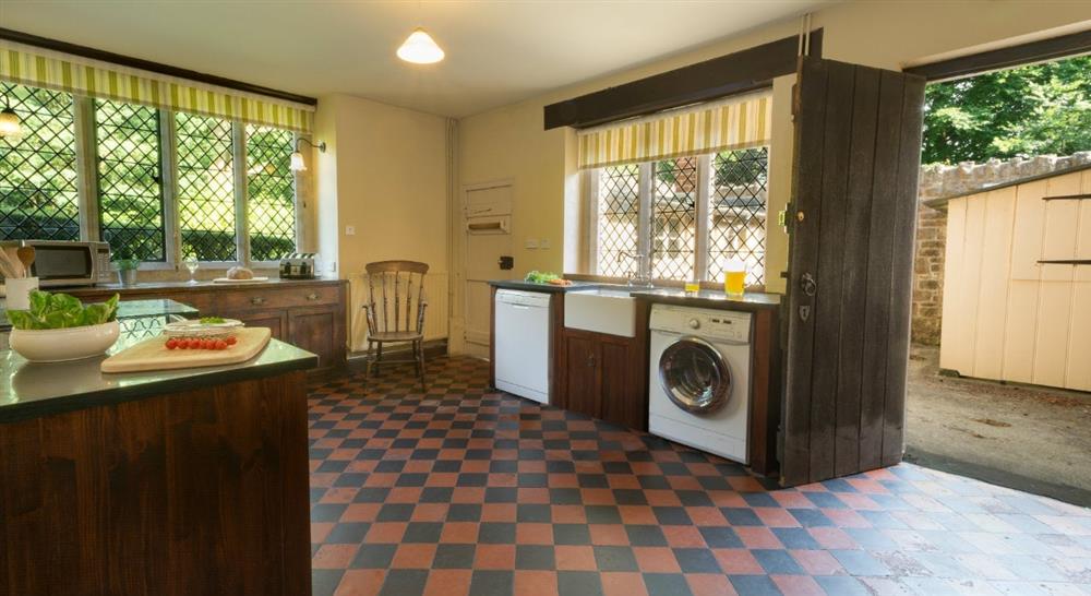 The kitchen at Chaplain's House in Wraxall, Somerset