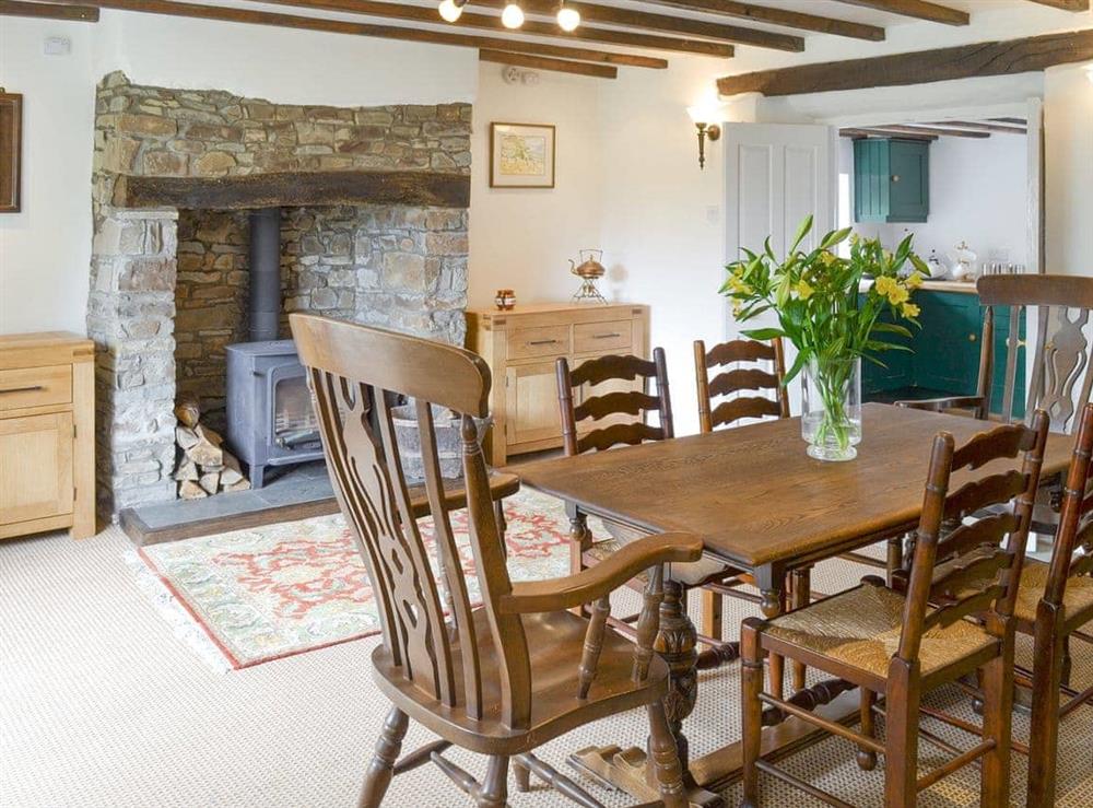 Characterful dining room at Chaplands in Beaford, near Great Torrington, Devon